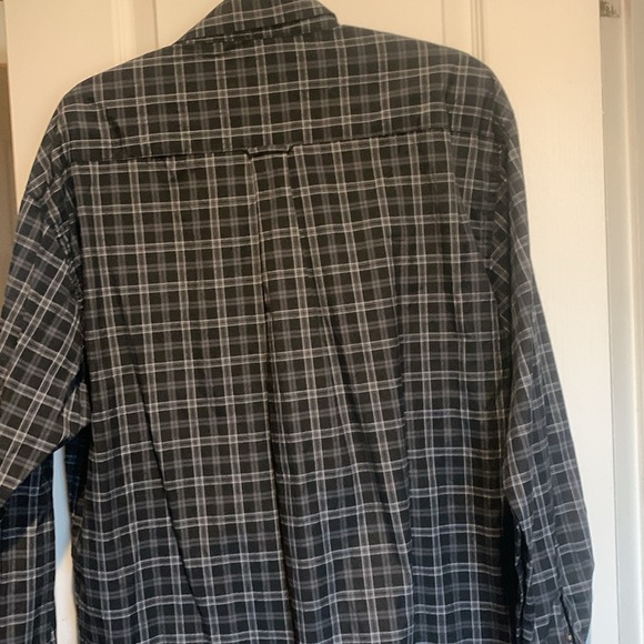 Architect Mens L/S Blue & Black & Grey Plaid Button Down Shirt - Picture 4 of 6